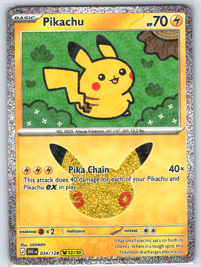 Pikachu #034/128