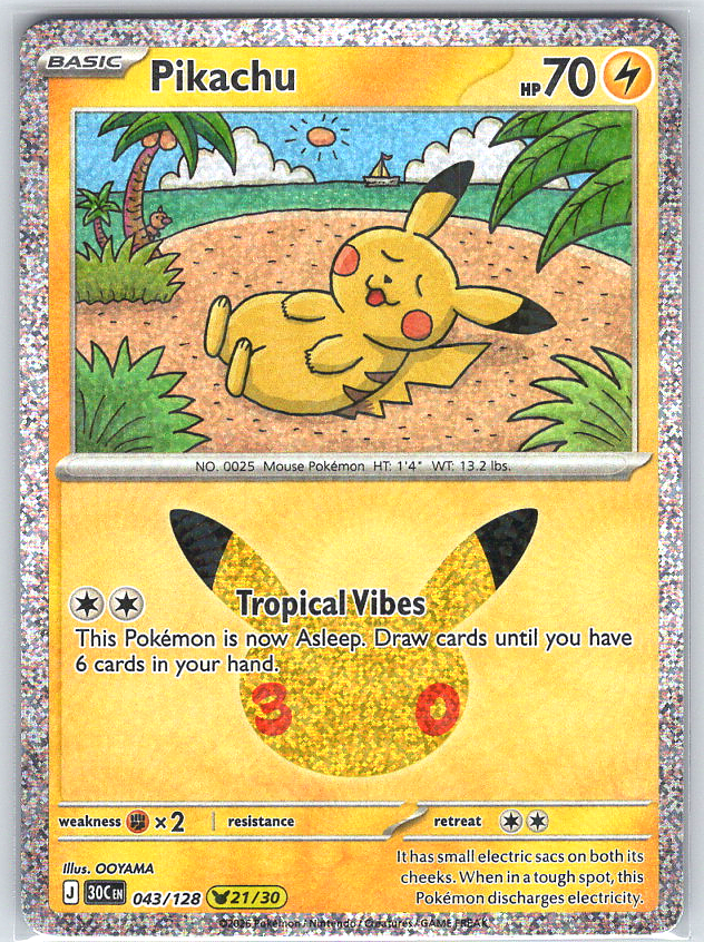 Pikachu #043/128