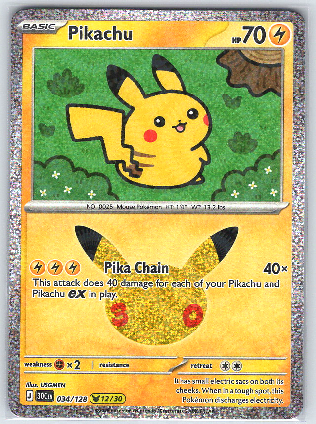 Pikachu #034/128