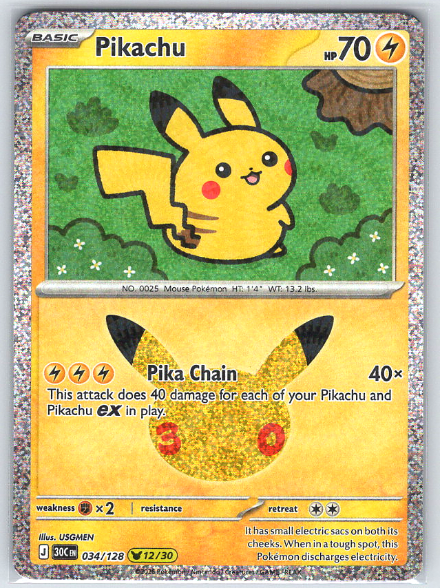 Pikachu #034/128