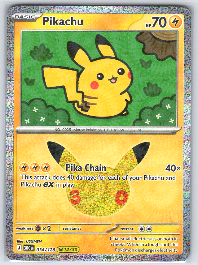 Pikachu #034/128
