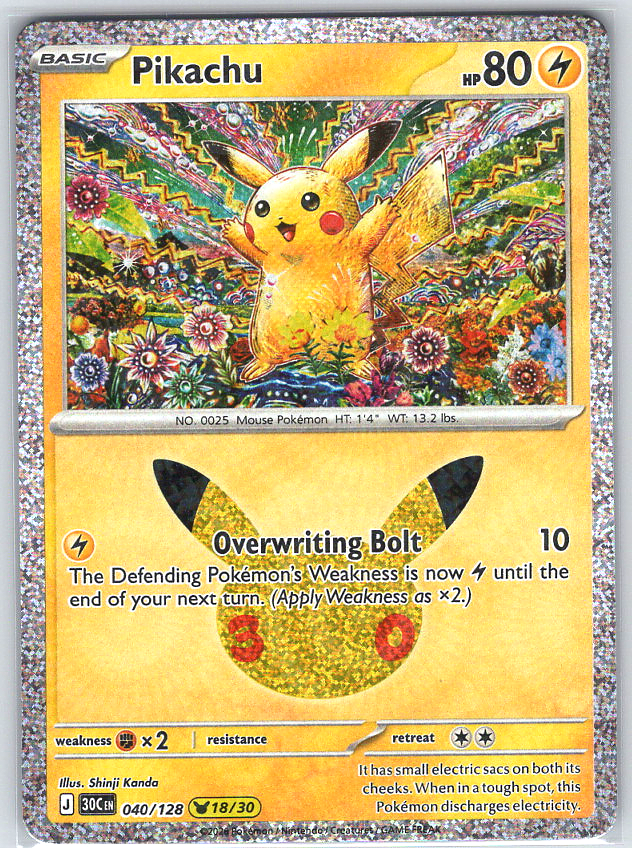 Pikachu #040/128