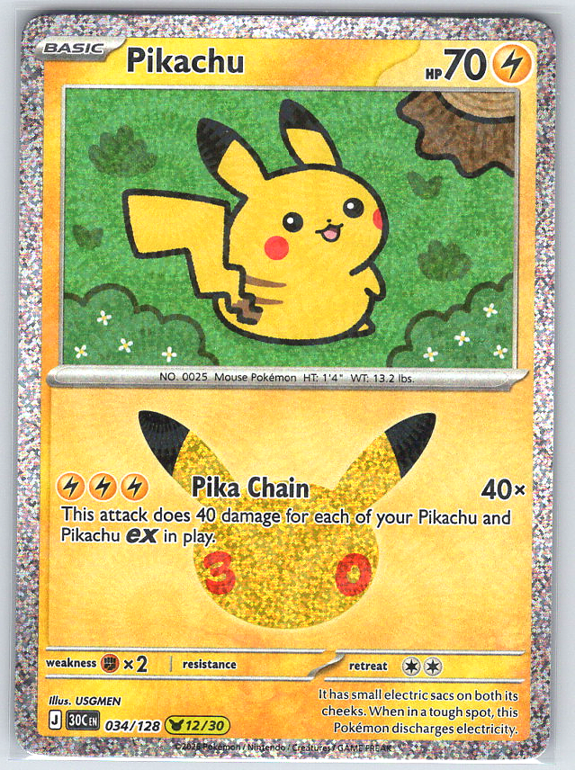 Pikachu #034/128
