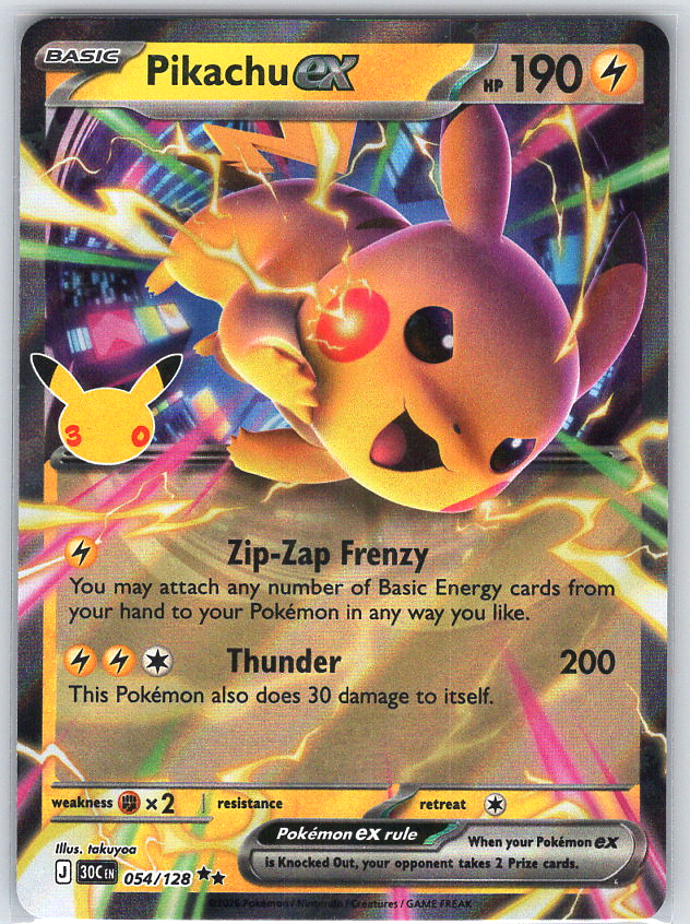Pikachu ex #054/128