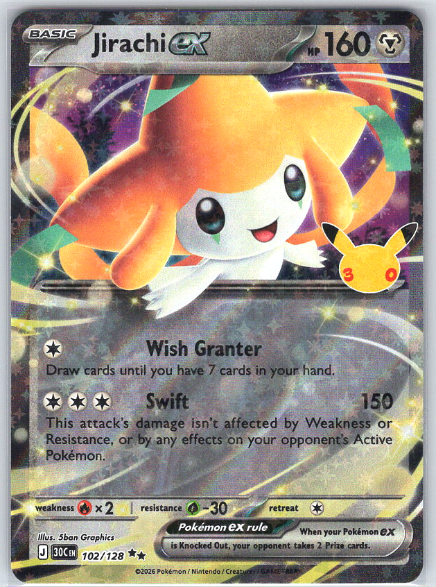 Jirachi ex #102/128