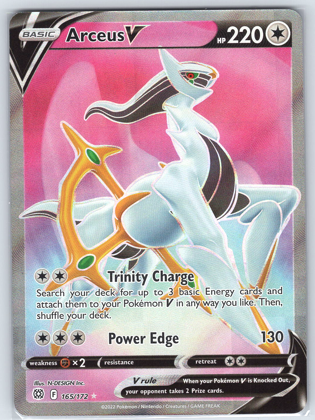 Arceus V (Full Art) #165/172 SWSH09: Brilliant Stars