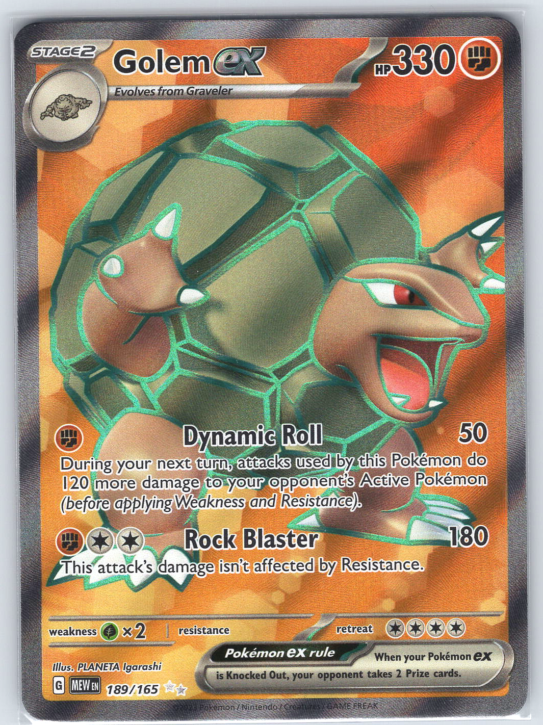 Golem ex #189/165 SV: Scarlet & Violet 151