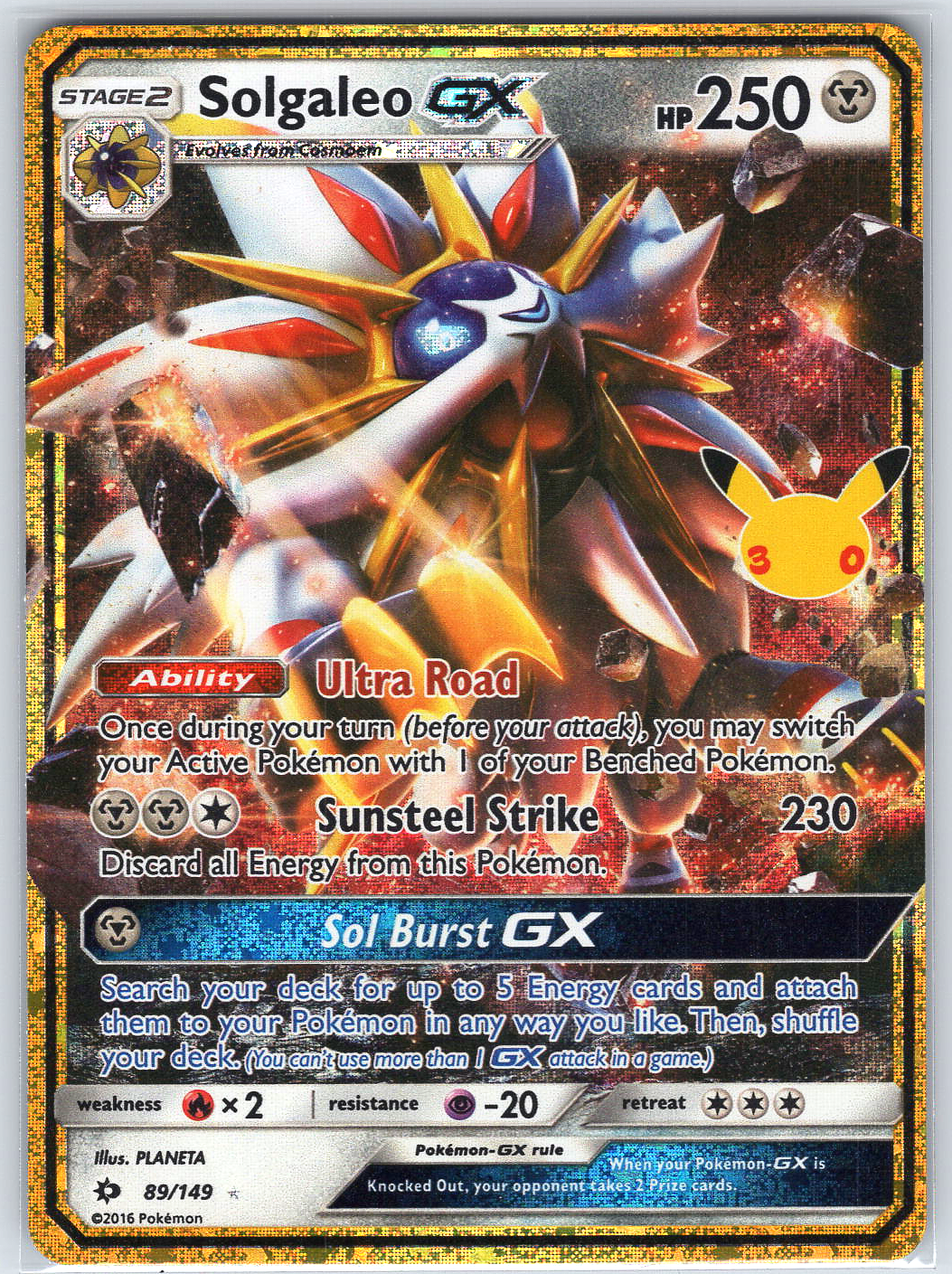 Solgaleo GX #89/149 ME: 30th Celebration Classic Collection
