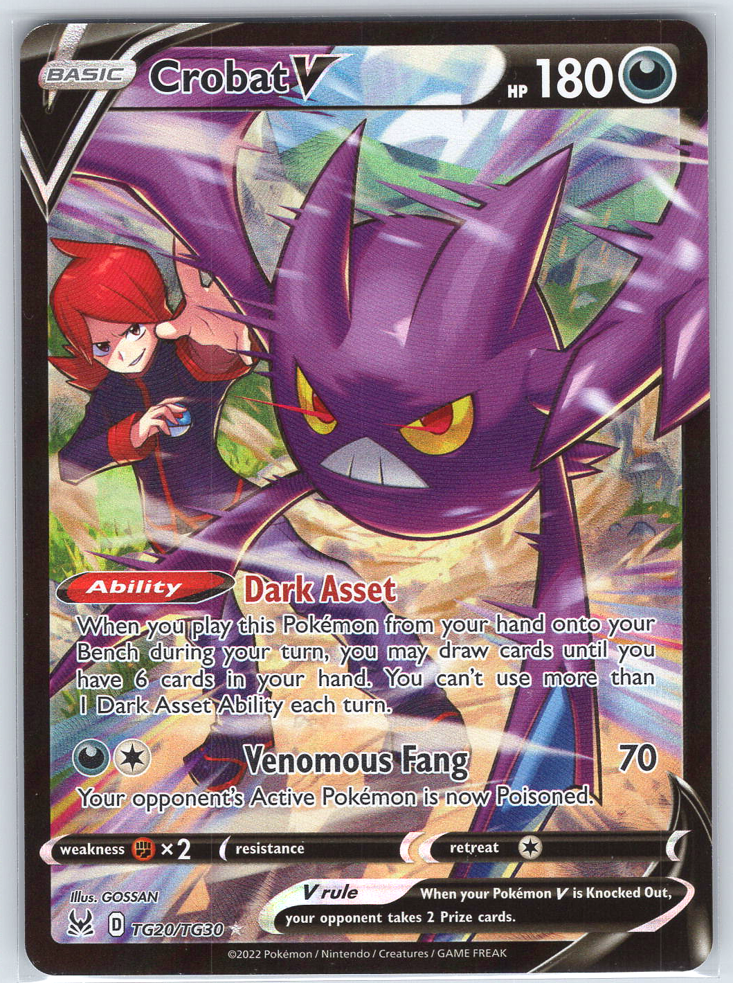 Crobat V #TG20/TG30 SWSH11: Lost Origin Trainer Gallery