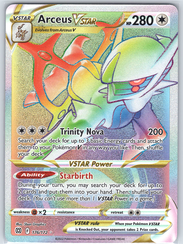 Arceus VSTAR (Secret) (176) SWSH09: Brilliant Stars