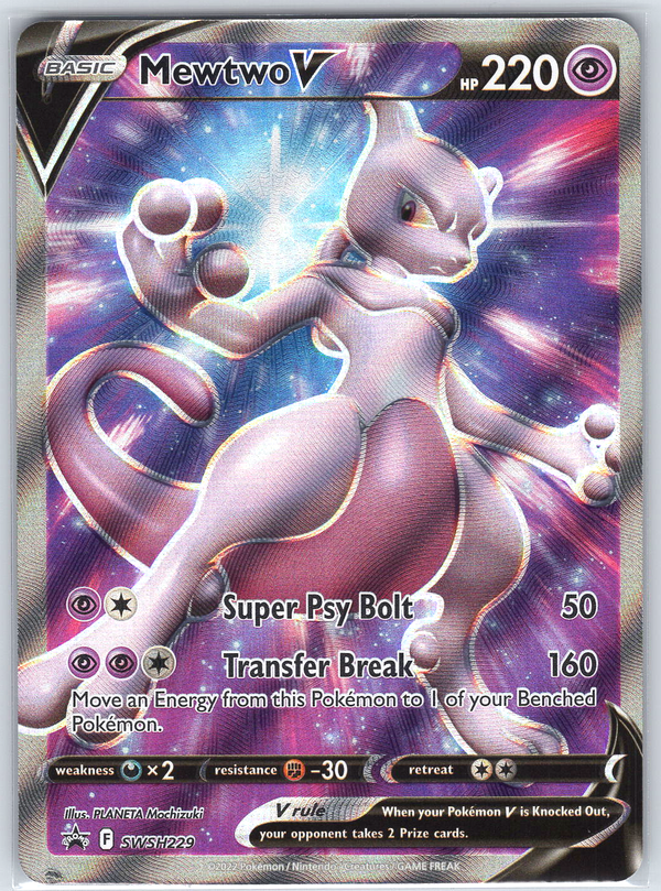 Mewtwo V #SWSH229 SWSH: Sword & Shield Promo Cards