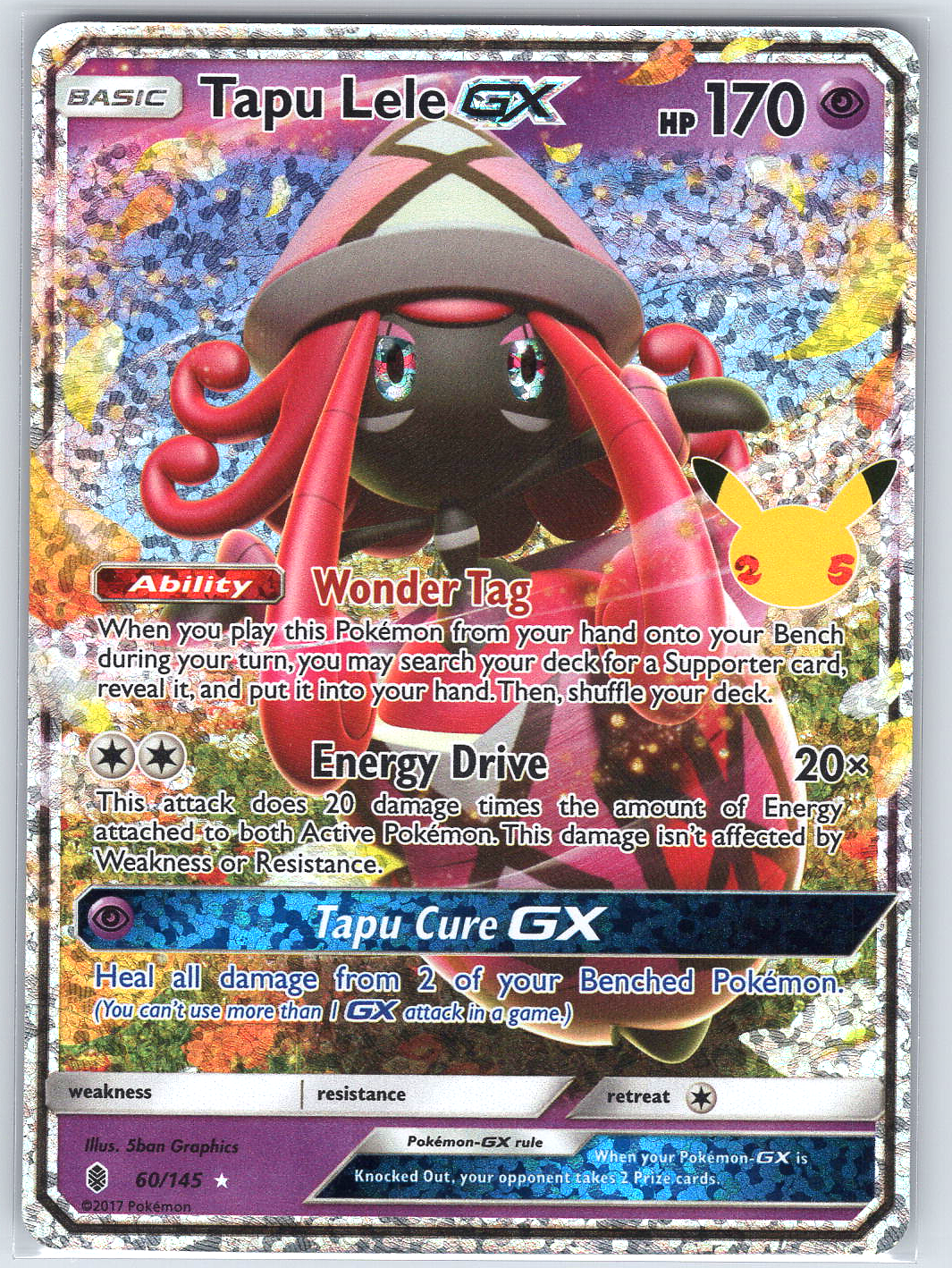 Tapu Lele GX #60/145 SM - 25th Celebrations