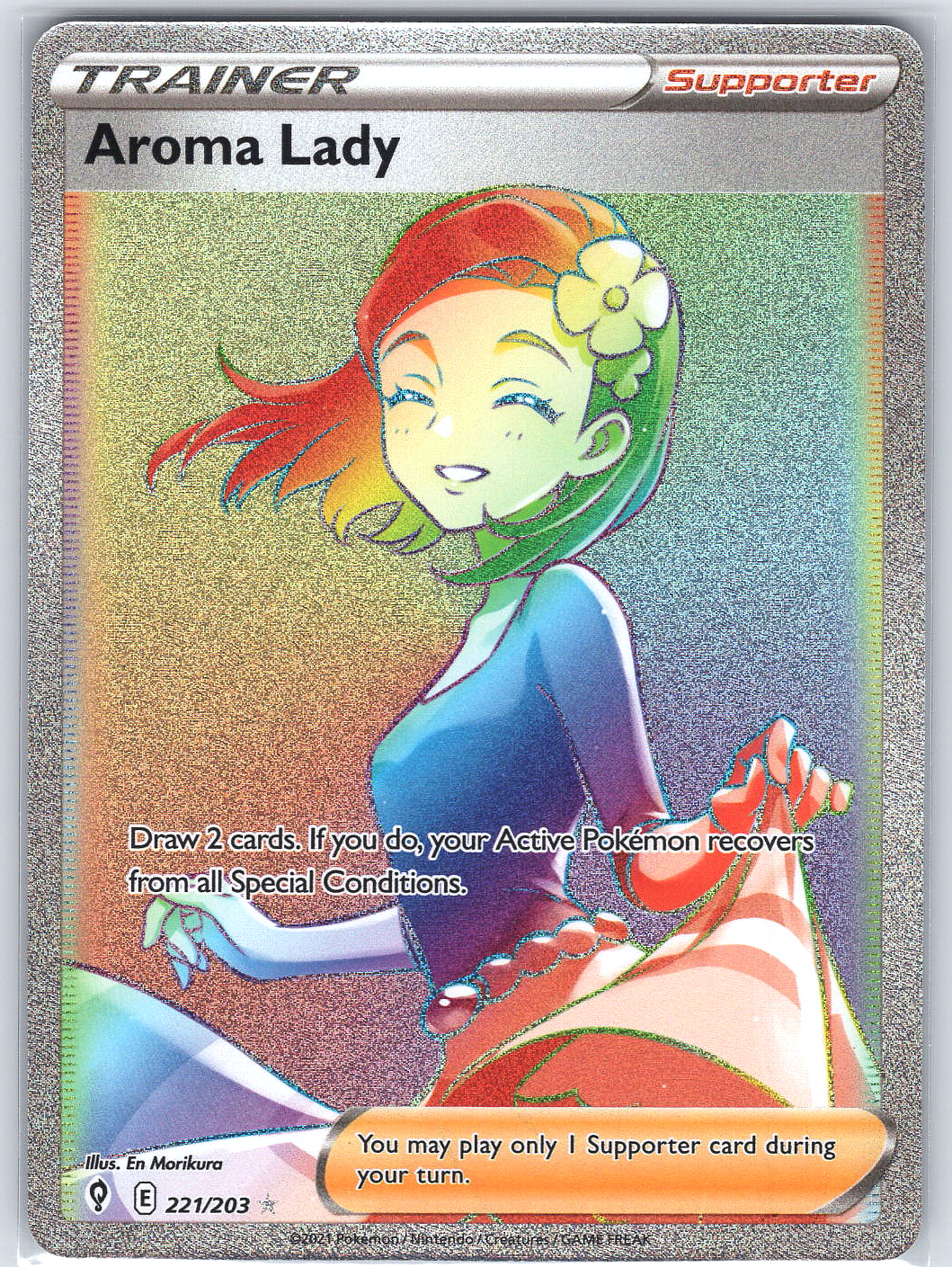 Aroma Lady (Secret) #221/203 SWSH07: Evolving Skies