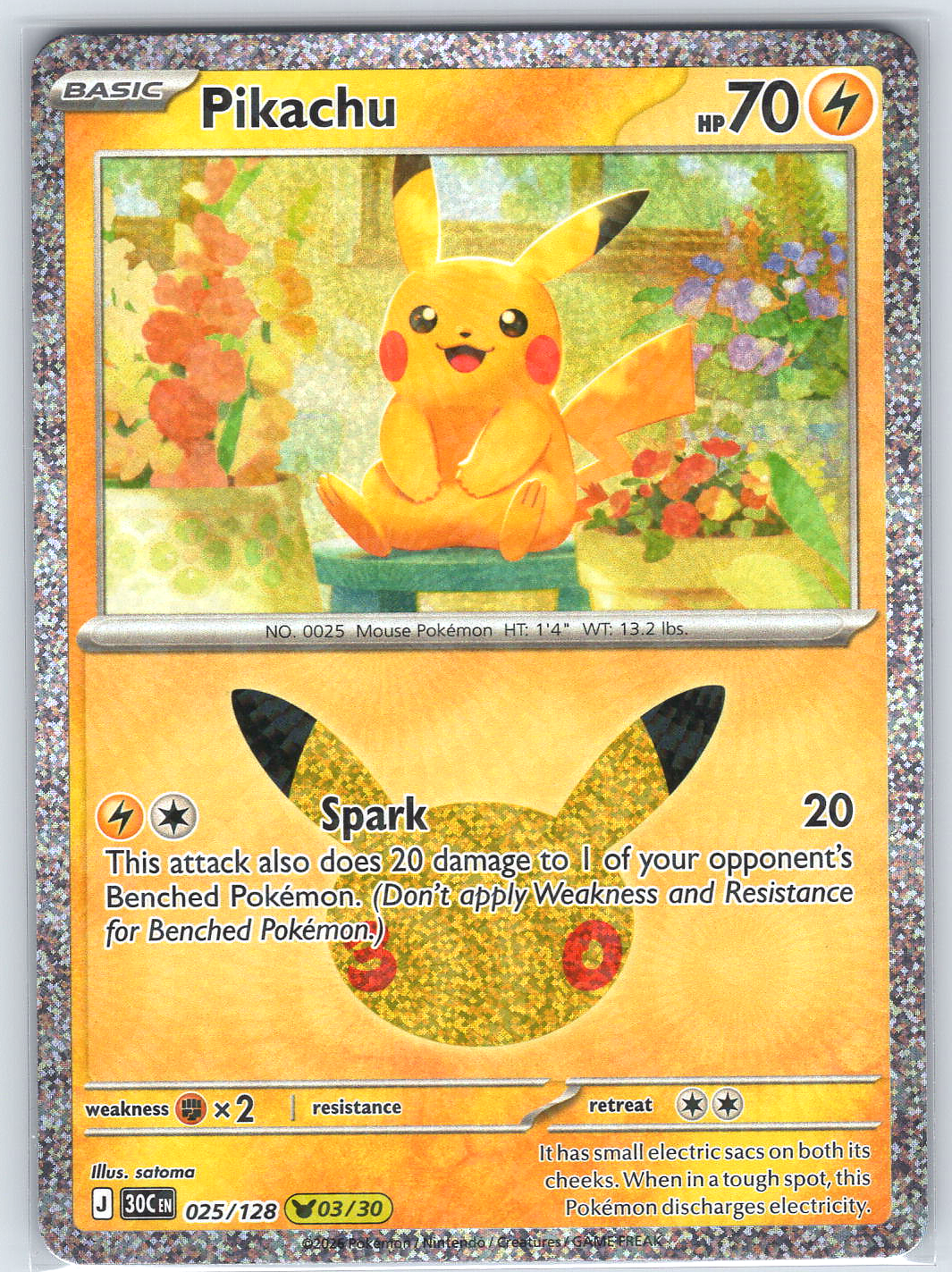 Pikachu #025/128 ME: 30th Celebration