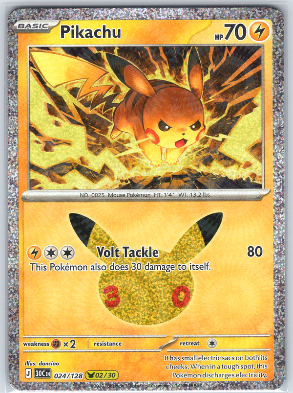 Pikachu #024/128 ME: 30th Celebration