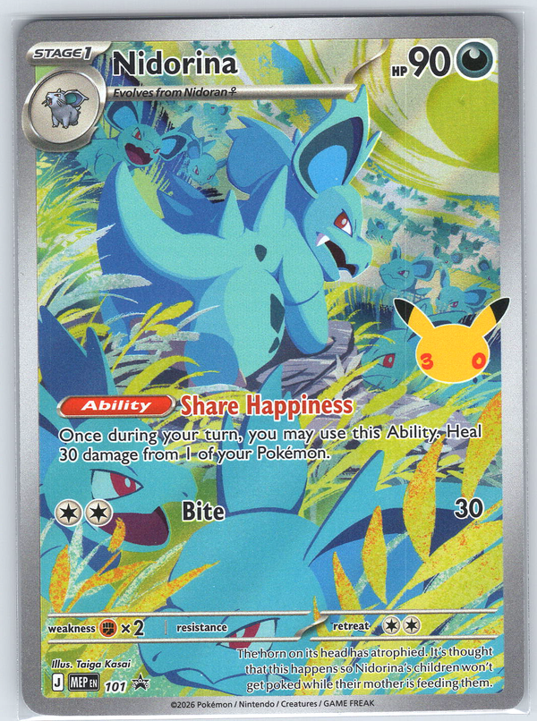 Nidorina - 101 (30th Celebration) #101 ME: Mega Evolution Promo
