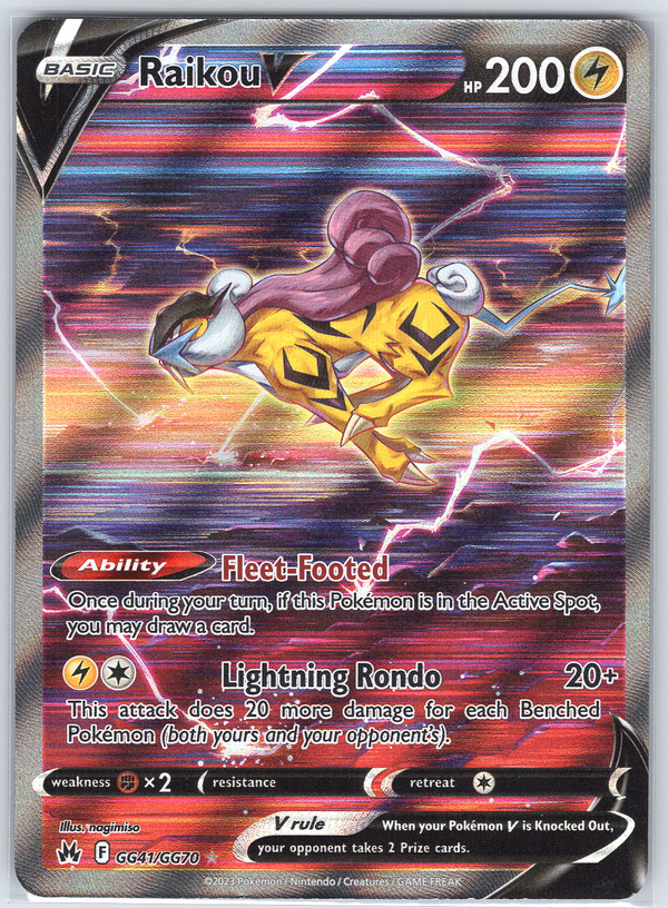 Raikou V #GG41/GG70 SWSH: Crown Zenith: Galarian Gallery