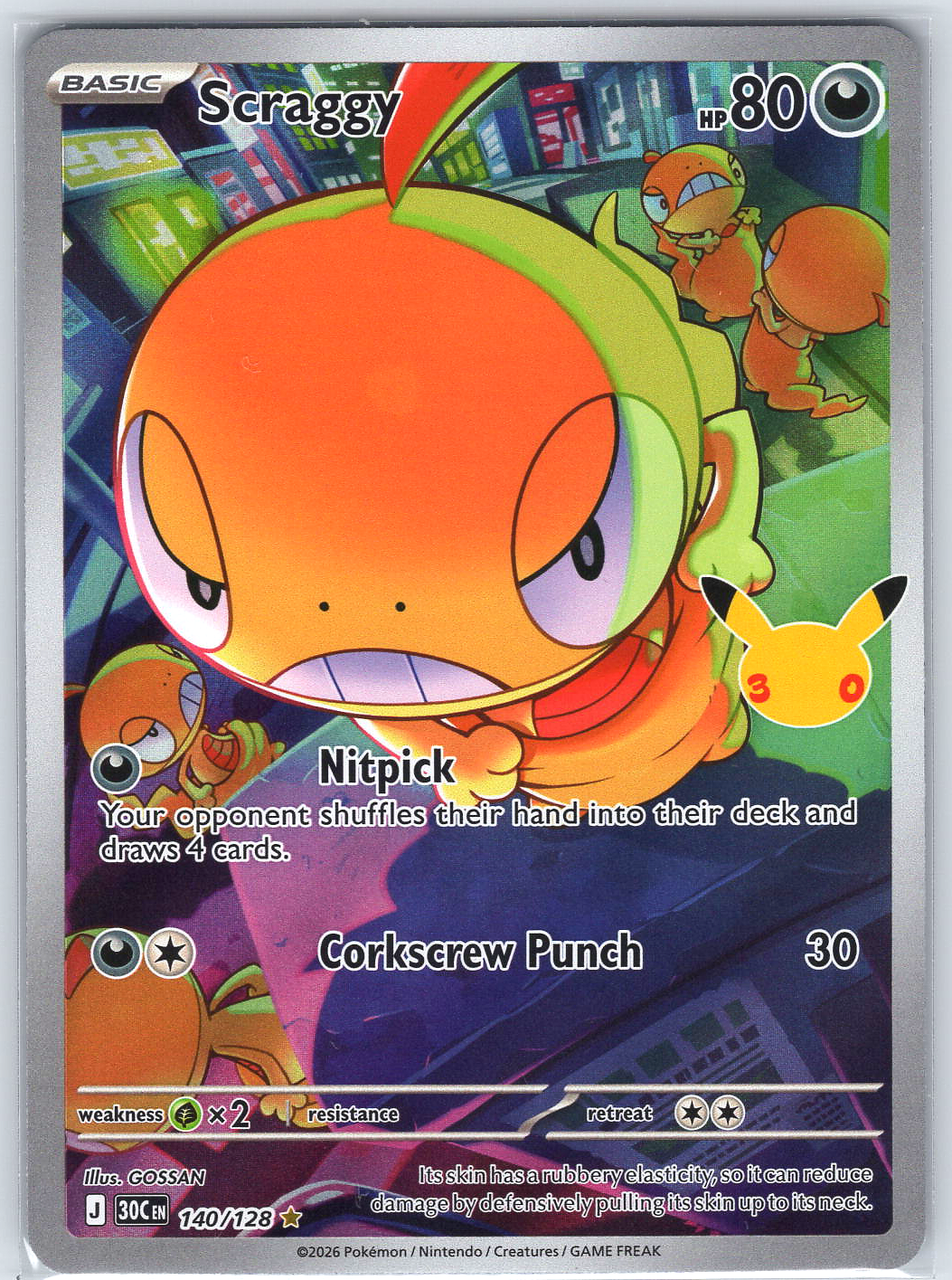 Scraggy #140/128 ME: 30th Celebration