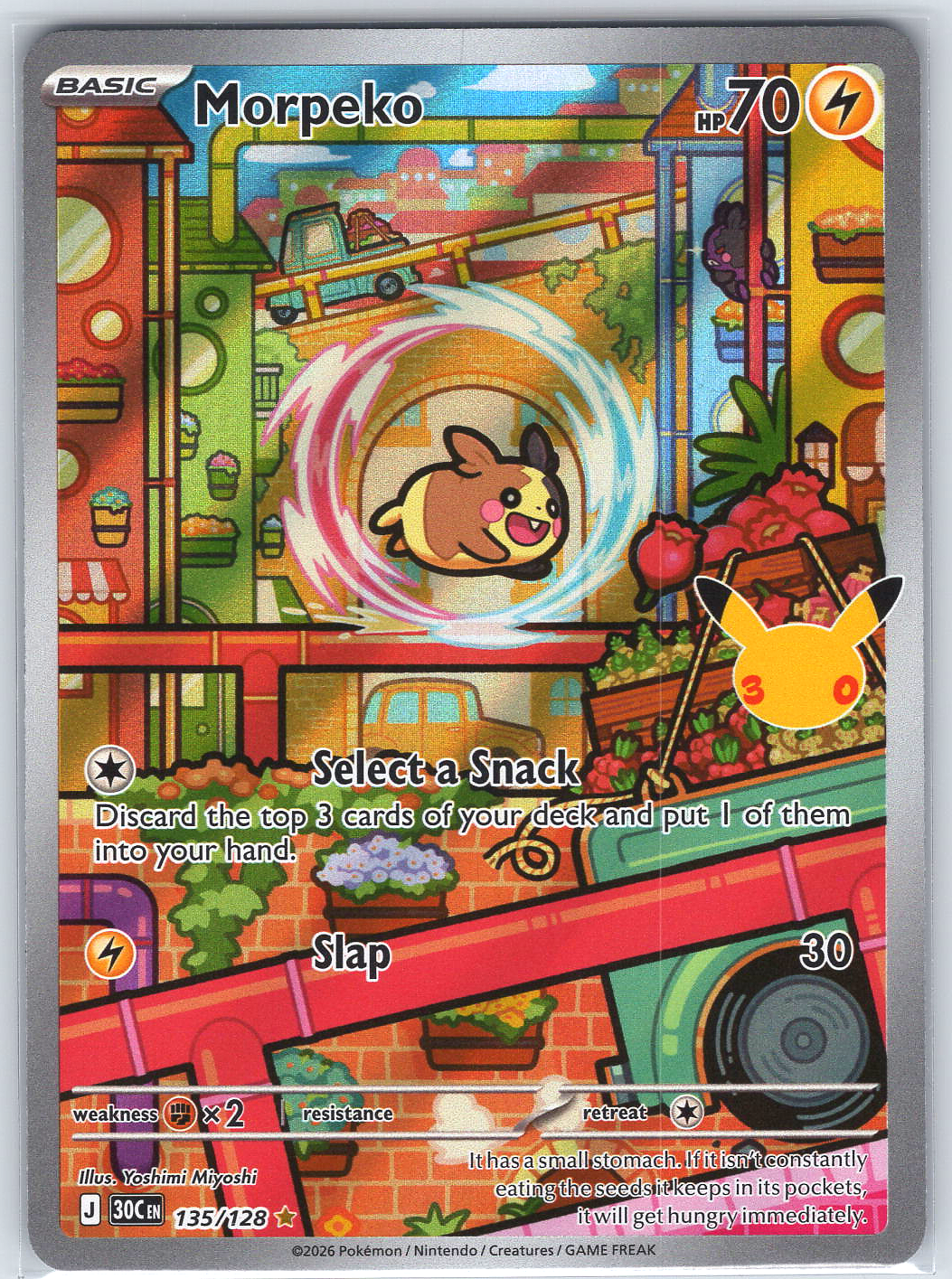 Morpeko #135/128 ME: 30th Celebration