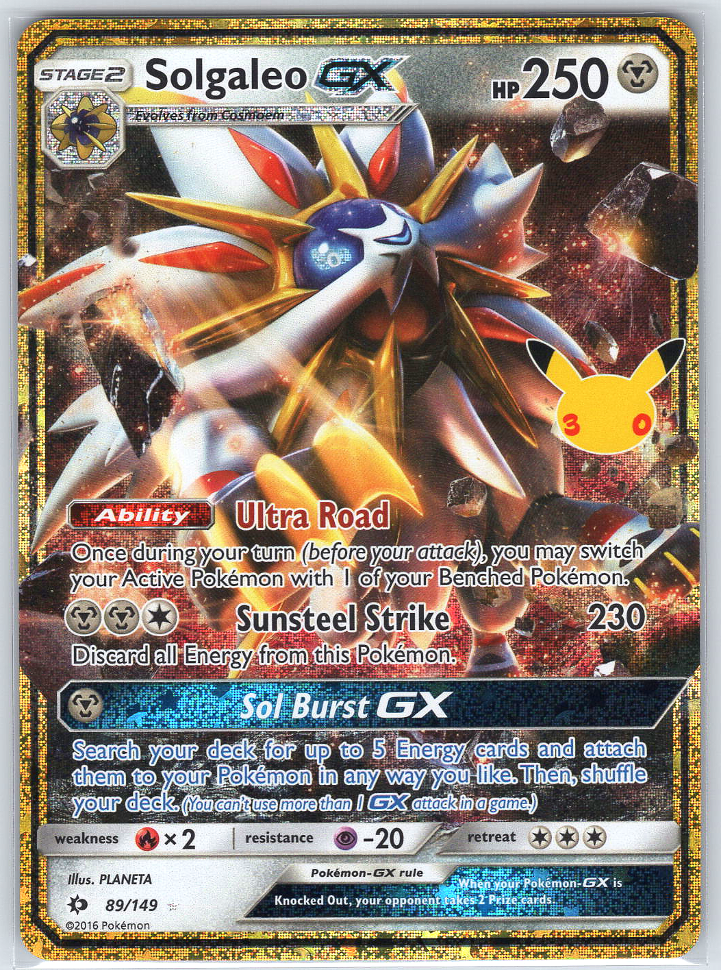 Solgaleo GX #89/149 ME: 30th Celebration Classic Collection