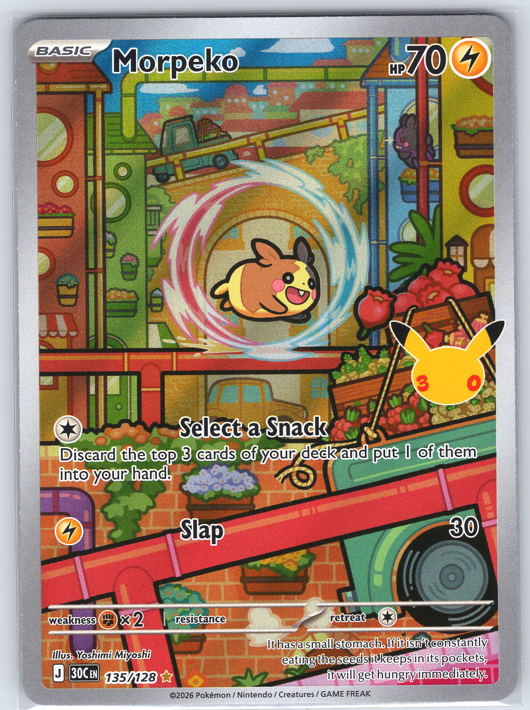 Morpeko #135/128 ME: 30th Celebration