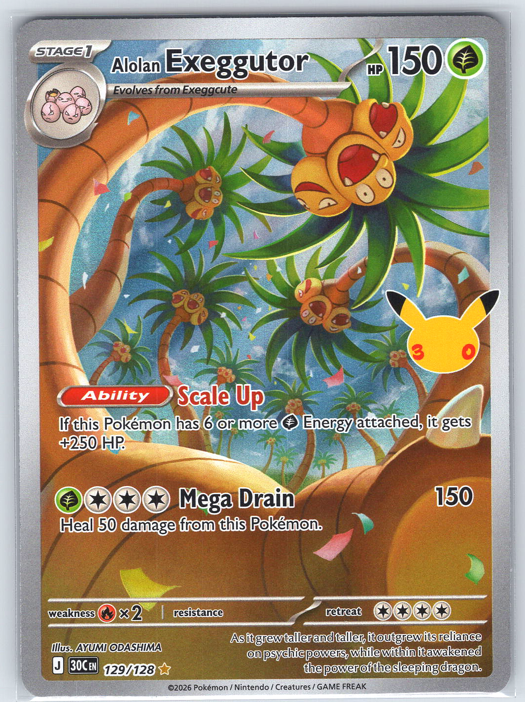 Alolan Exeggutor #129/128 ME: 30th Celebration