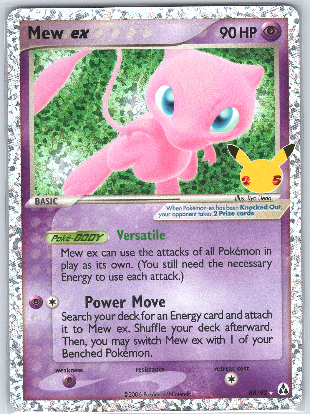 Mew ex #88/92 Celebrations: Classic Collection