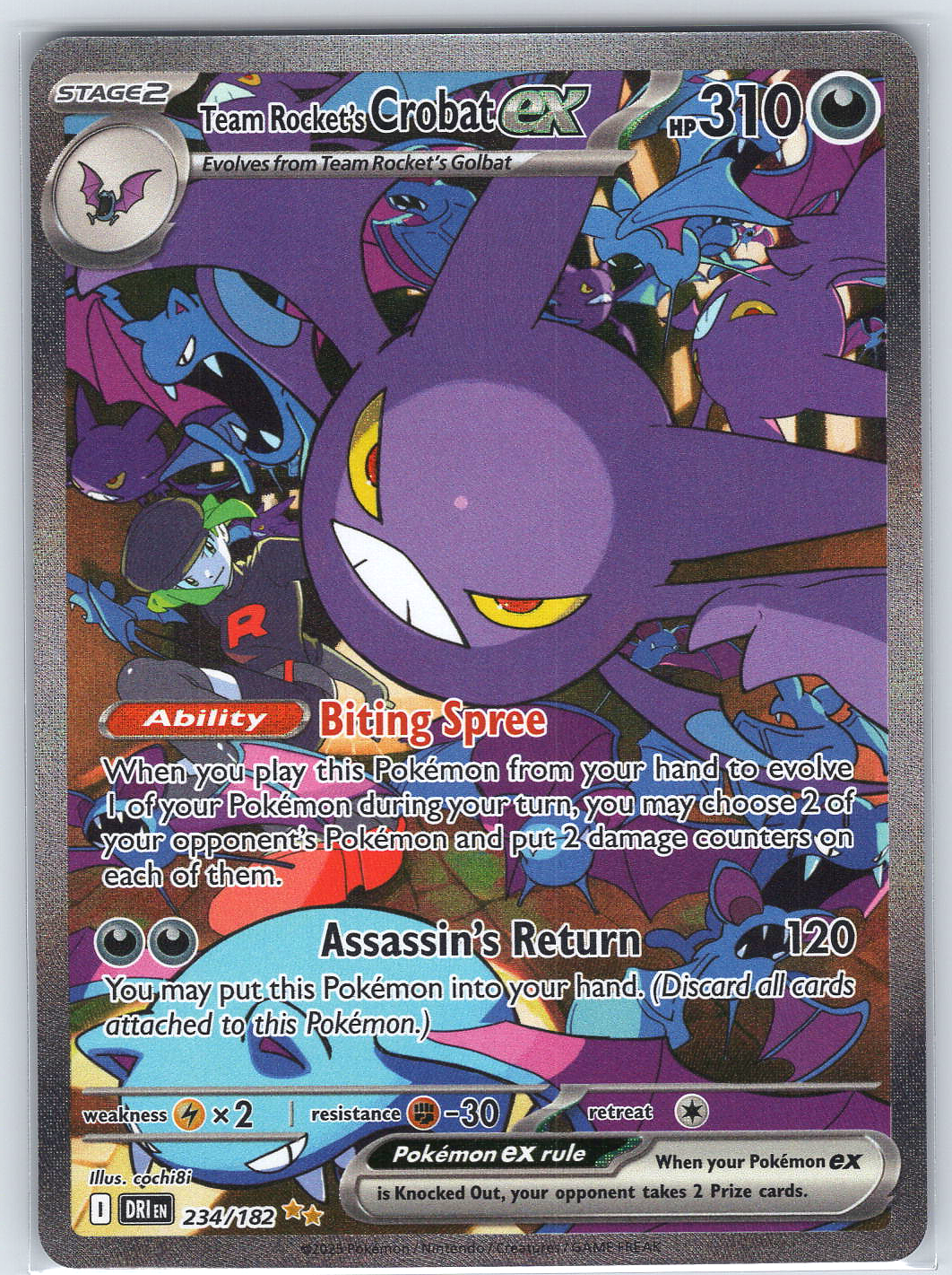 Team Rocket's Crobat ex #234/182 SV10: Destined Rivals