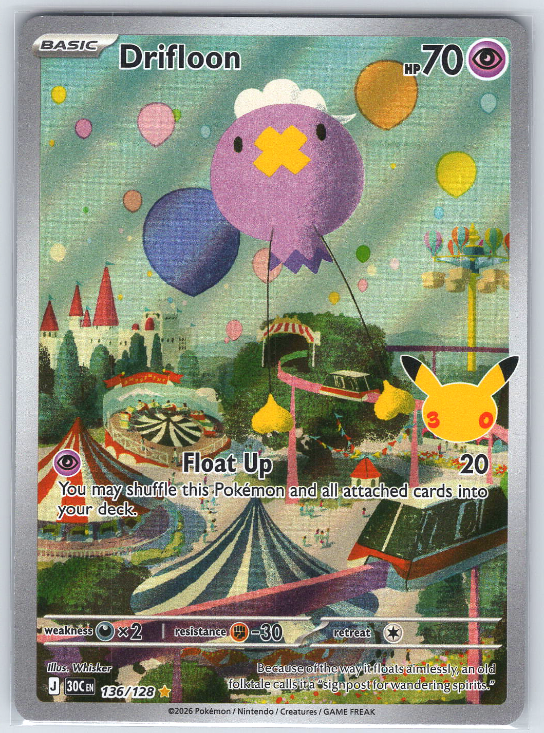 Drifloon #136/128 ME: 30th Celebration