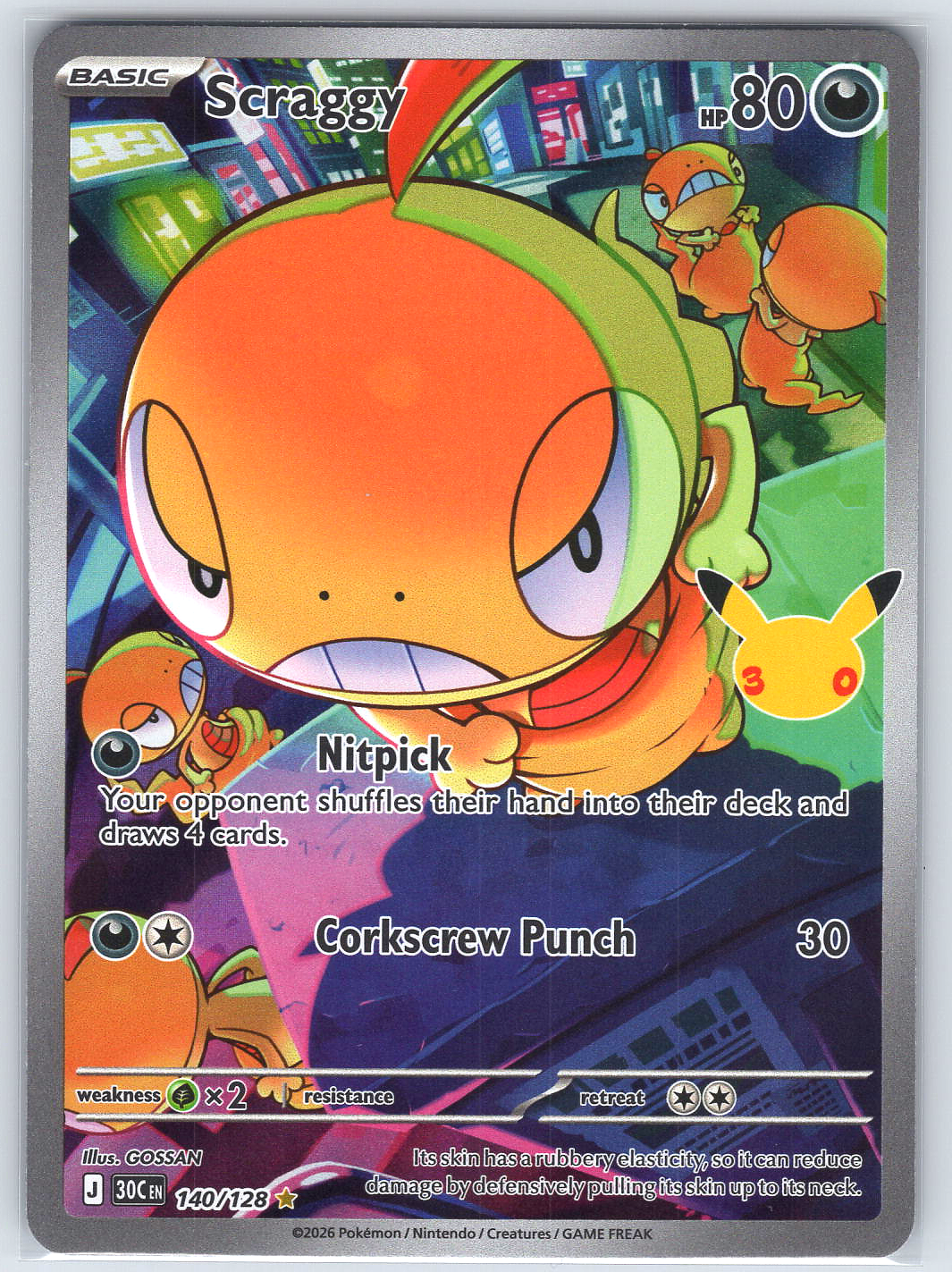 Scraggy #140/128 ME: 30th Celebration