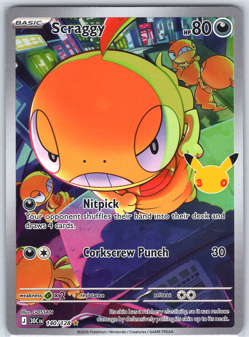 Scraggy #140/128 ME: 30th Celebration