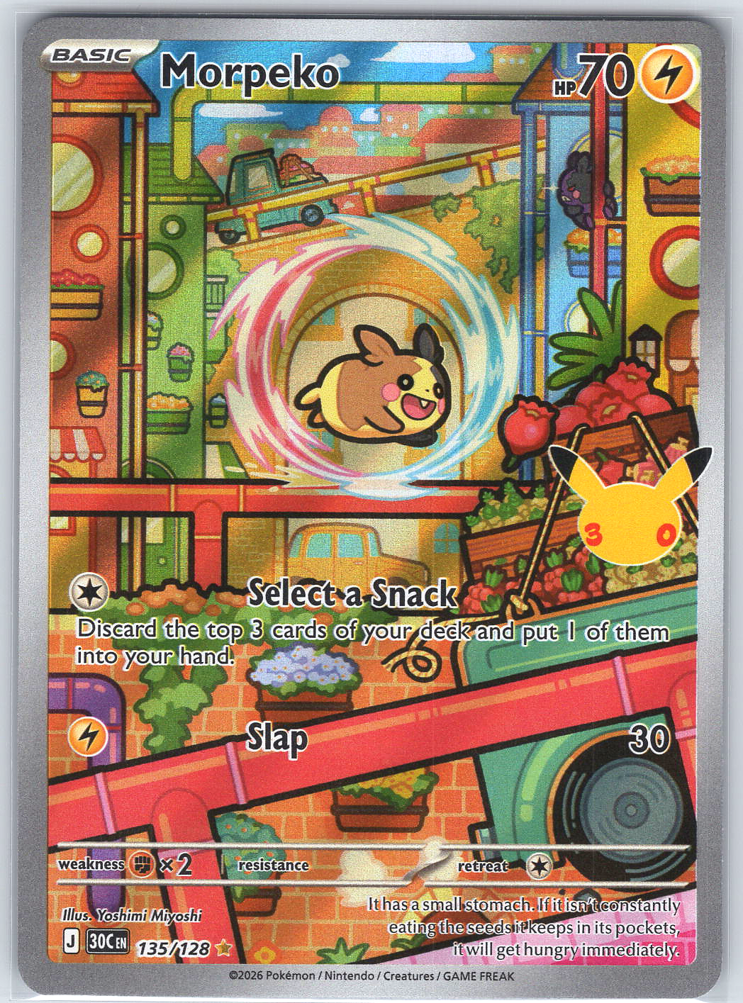 Morpeko #135/128 ME: 30th Celebration