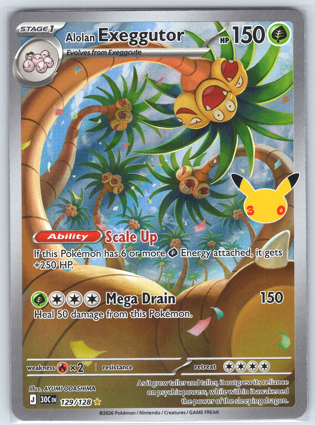 Alolan Exeggutor #129/128 ME: 30th Celebration