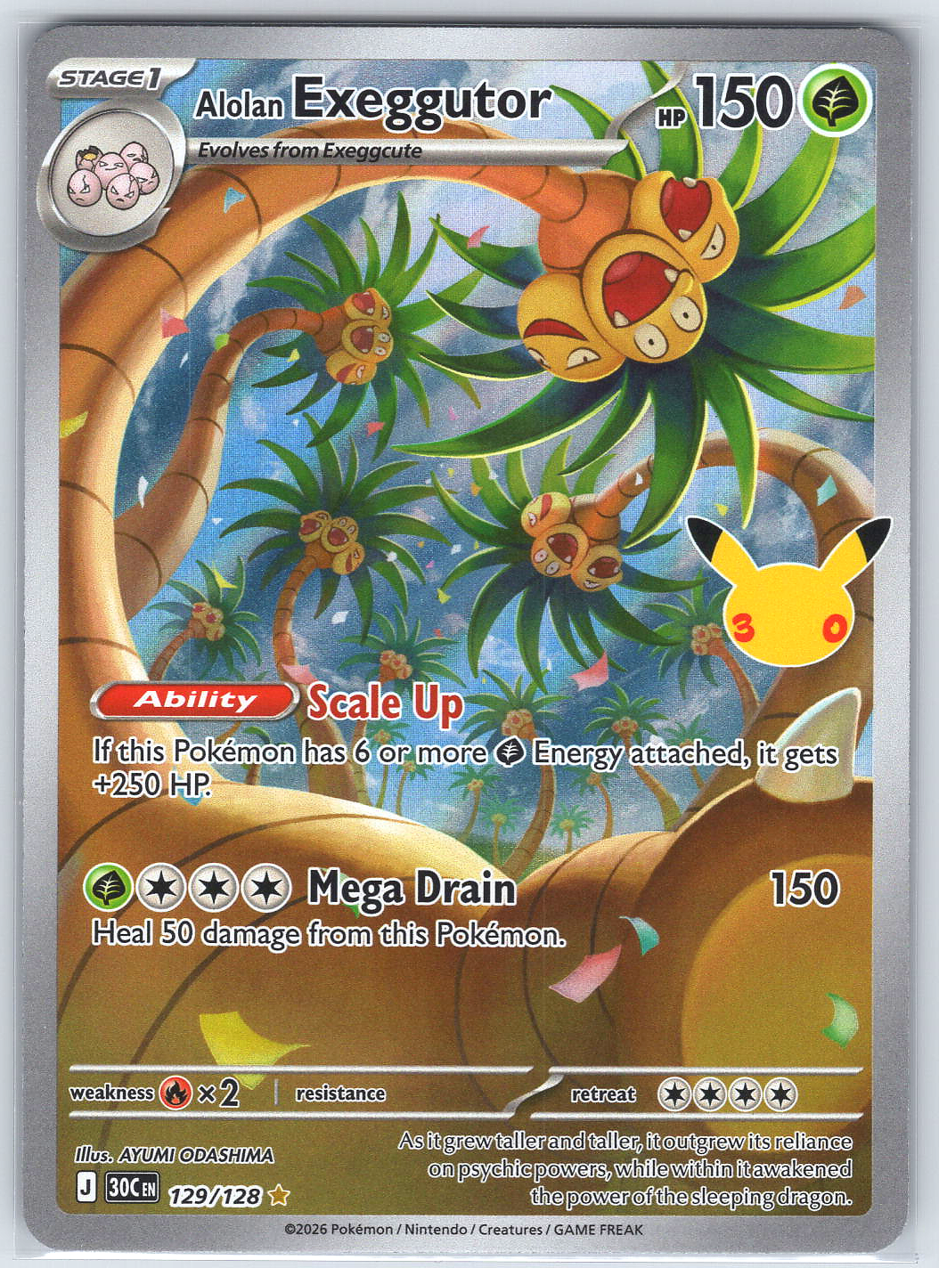 Alolan Exeggutor #129/128 ME: 30th Celebration