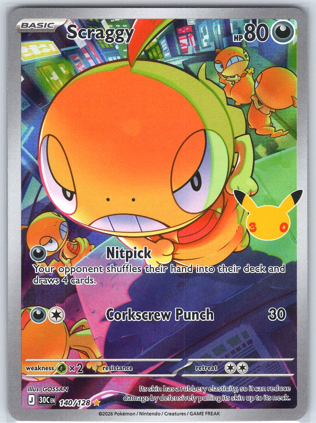 Scraggy #140/128 ME: 30th Celebration
