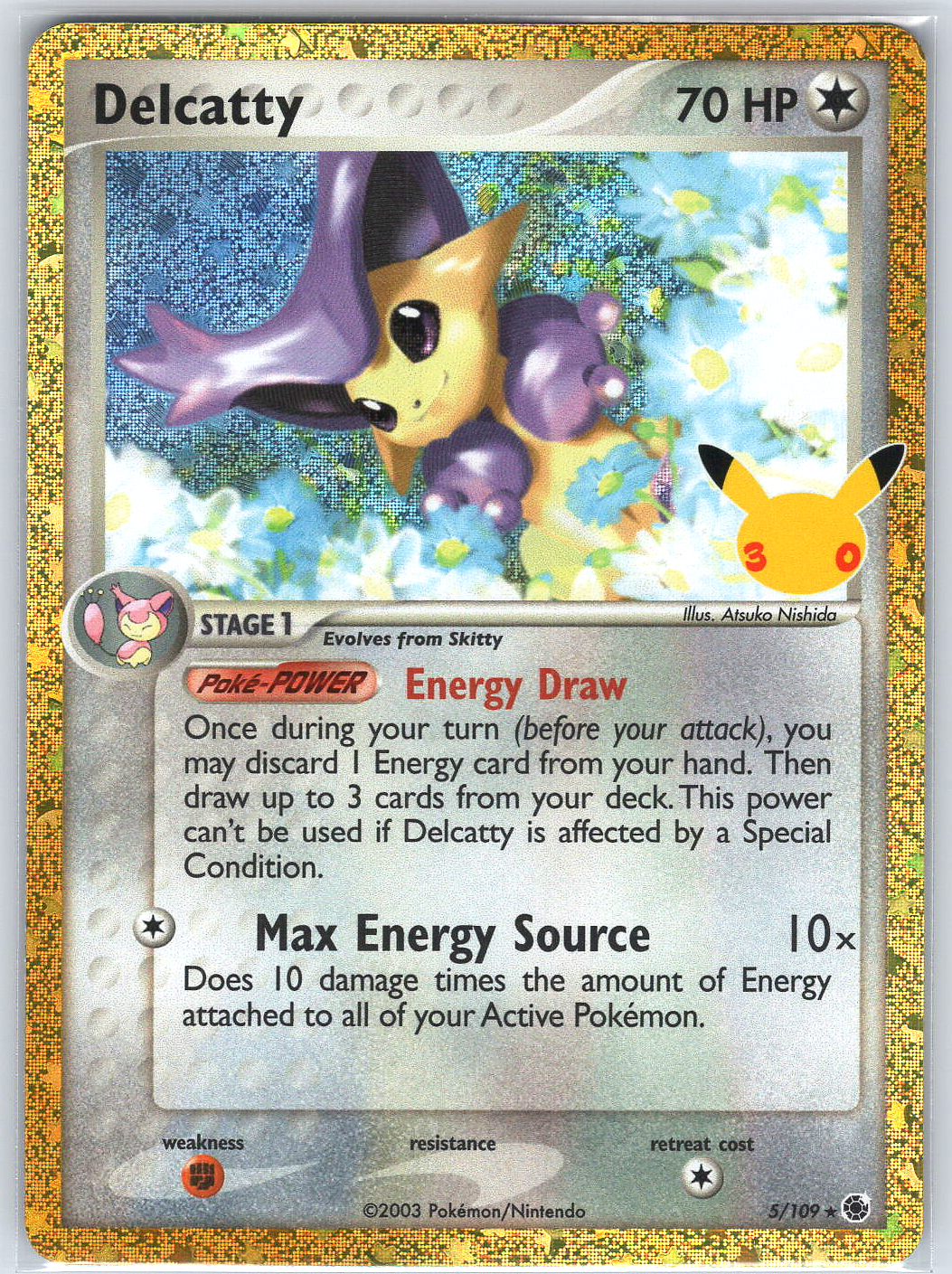 Delcatty #5/109 ME: 30th Celebration Classic Collection