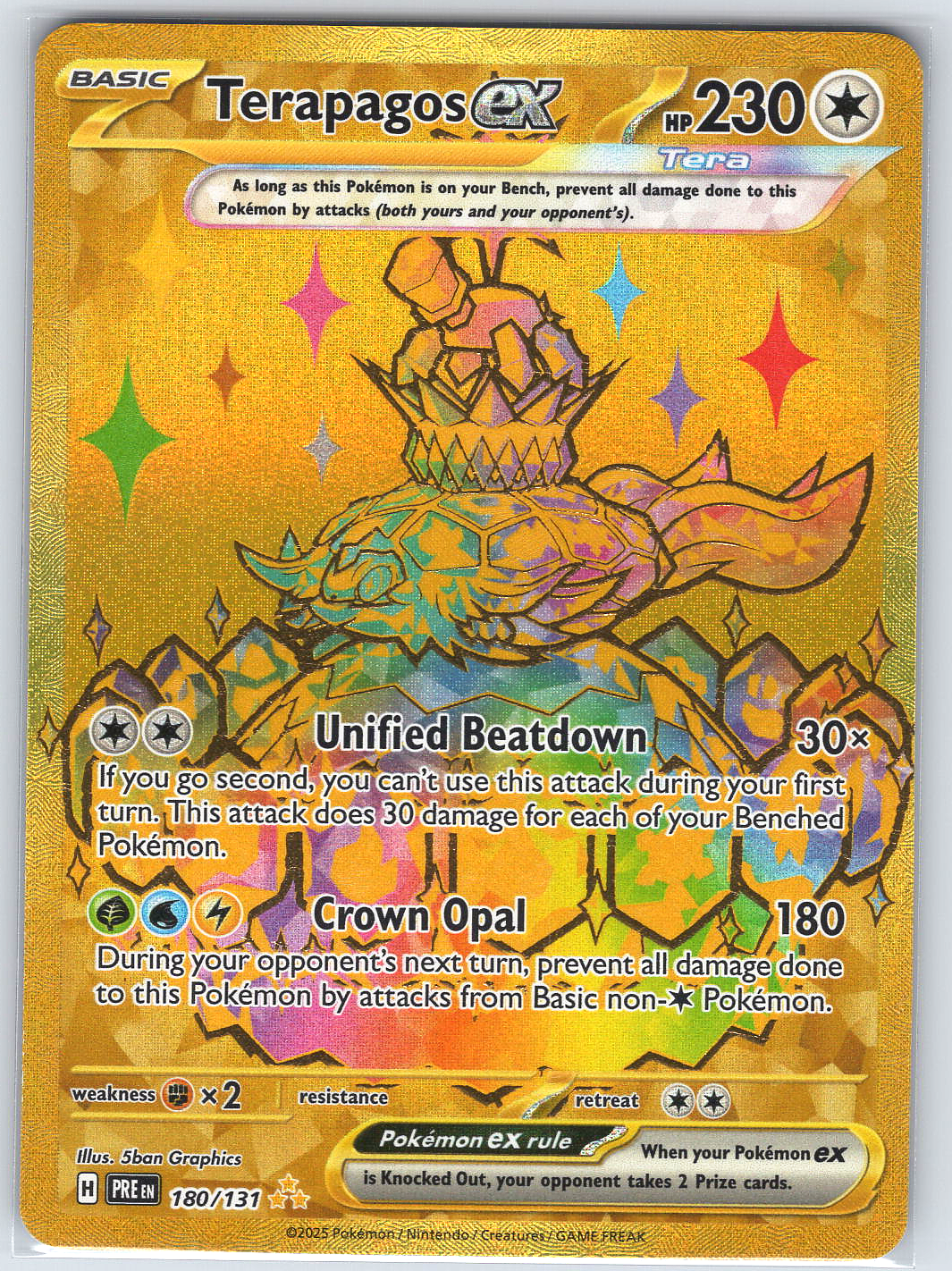 Terapagos ex #180/131 SV: Prismatic Evolutions