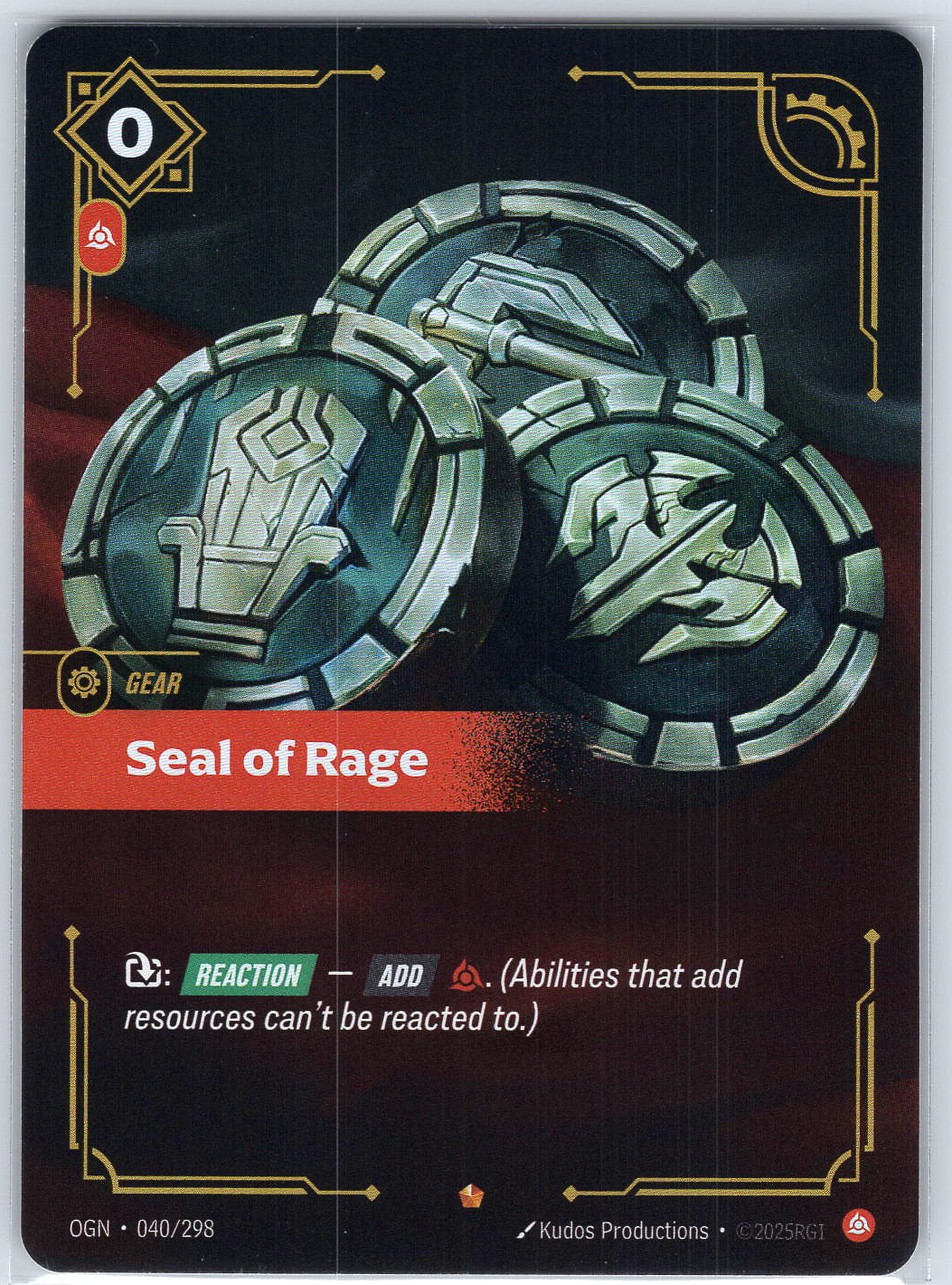 Seal of Rage #040/298 Origins