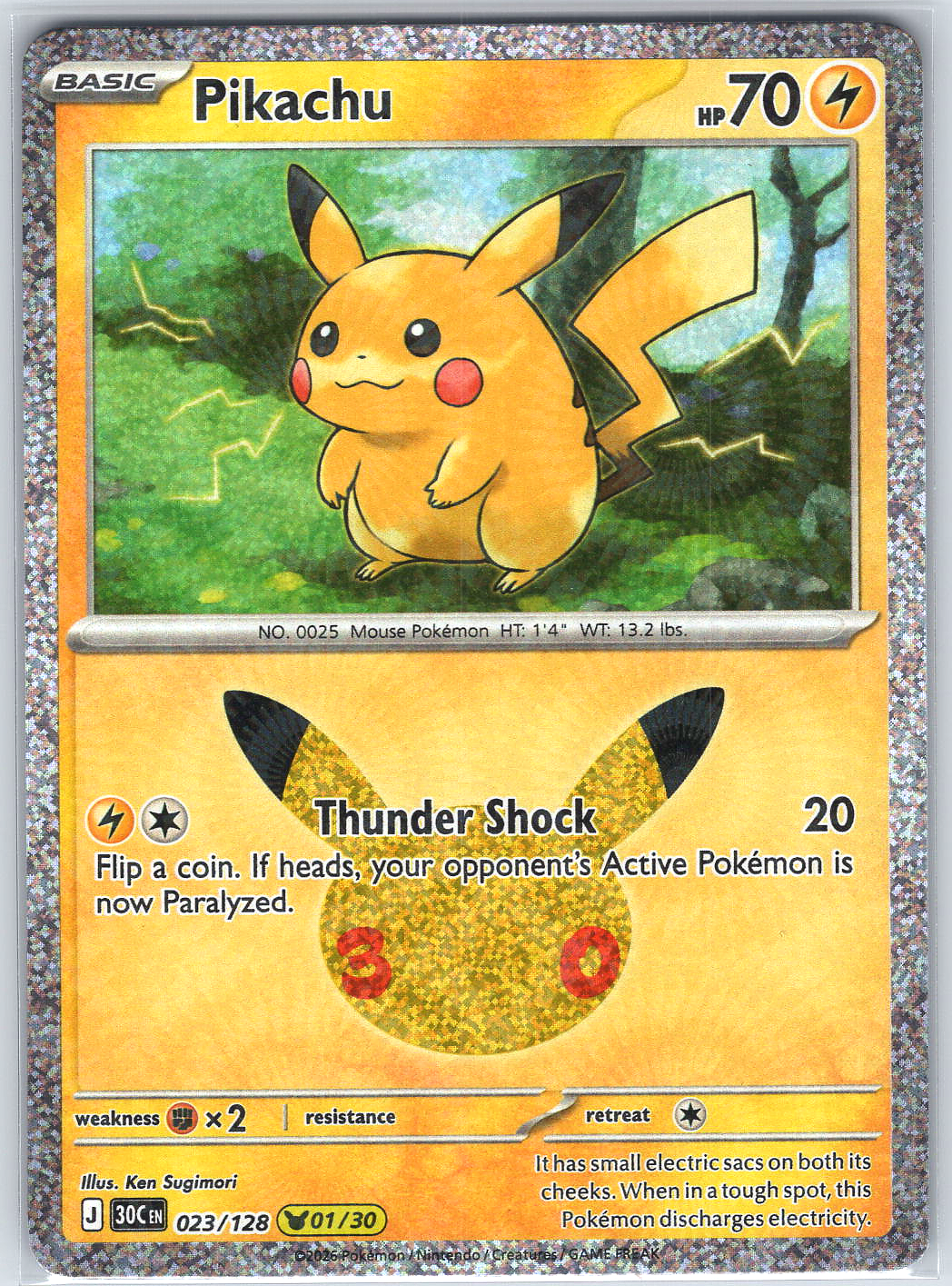 Pikachu #023/128 ME: 30th Celebration