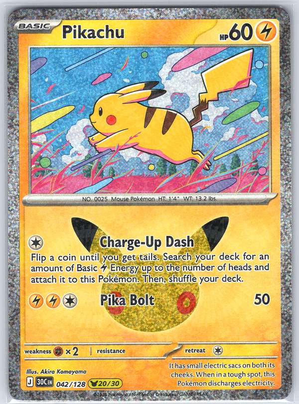 Pikachu #042/128 ME: 30th Celebration