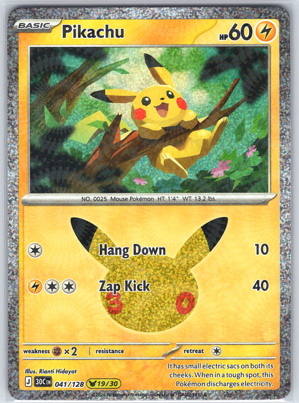 Pikachu #041/128 ME: 30th Celebration