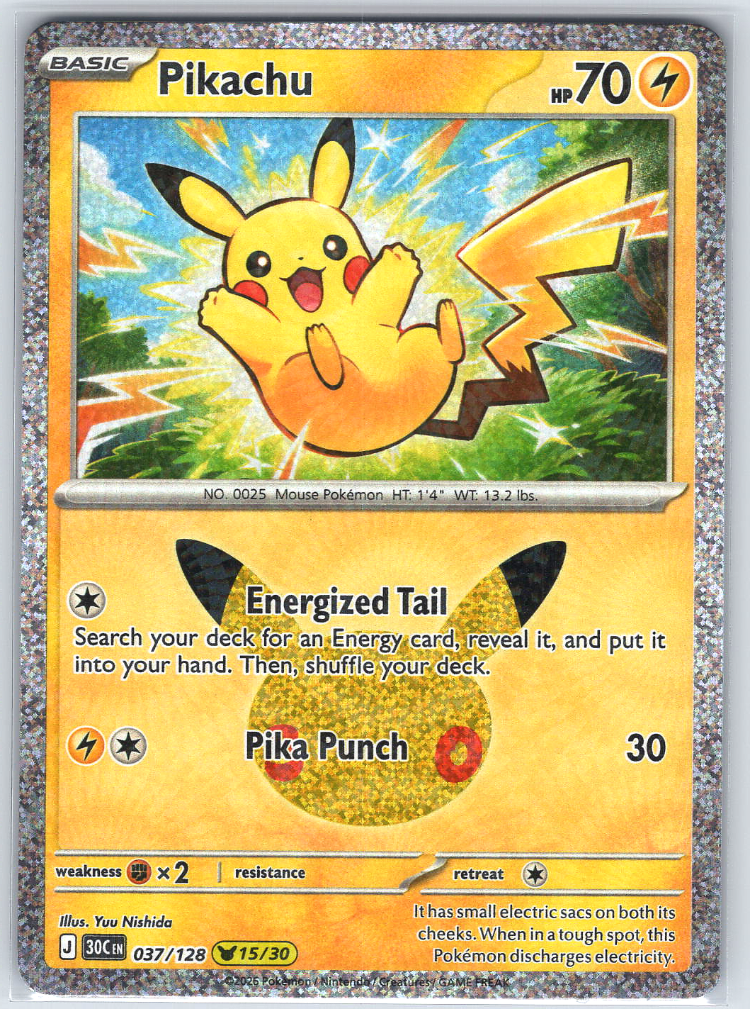 Pikachu #037/128 ME: 30th Celebration