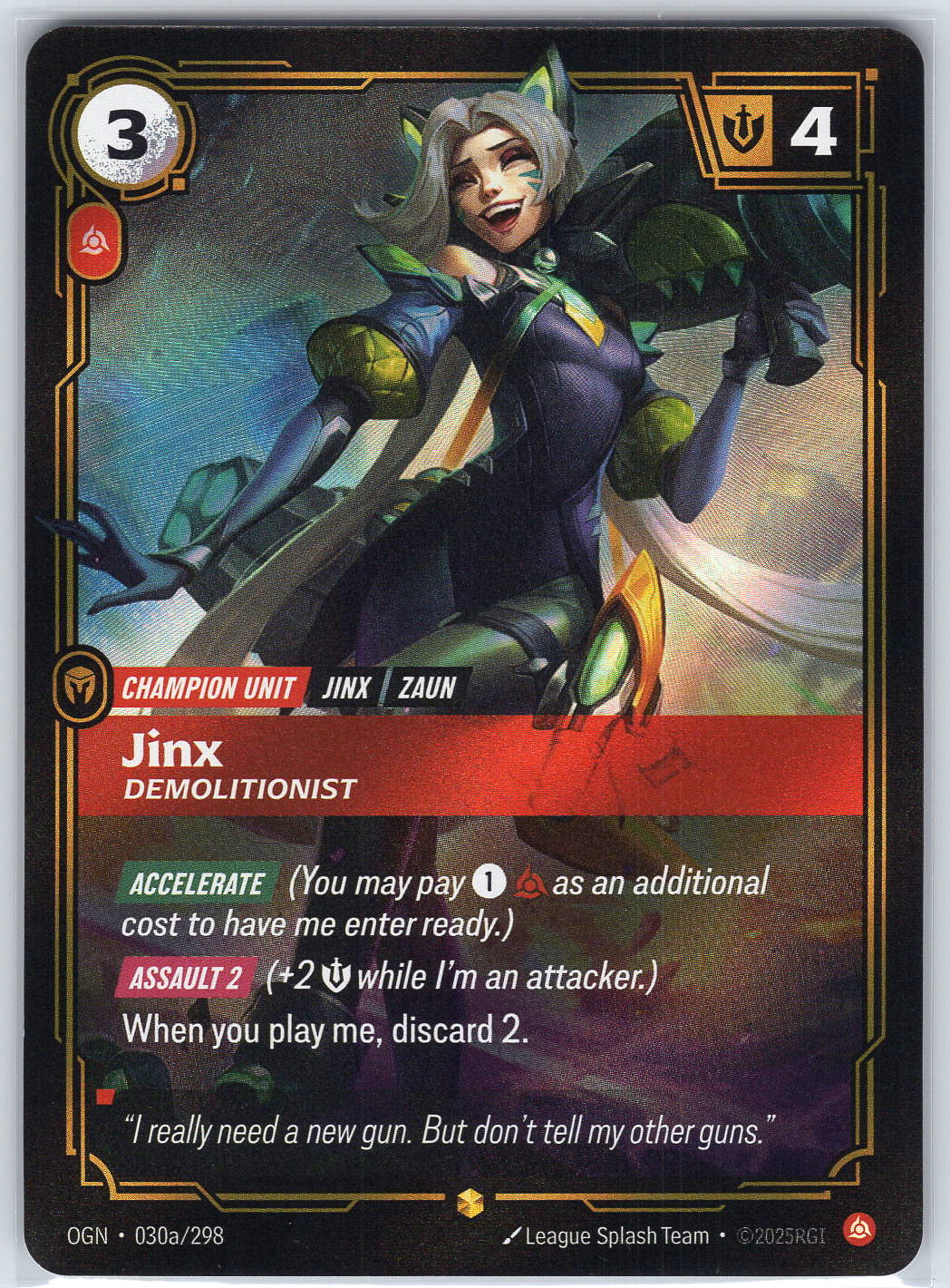 Jinx, Demolitionist (Alternate Art) #030a/298 Origins