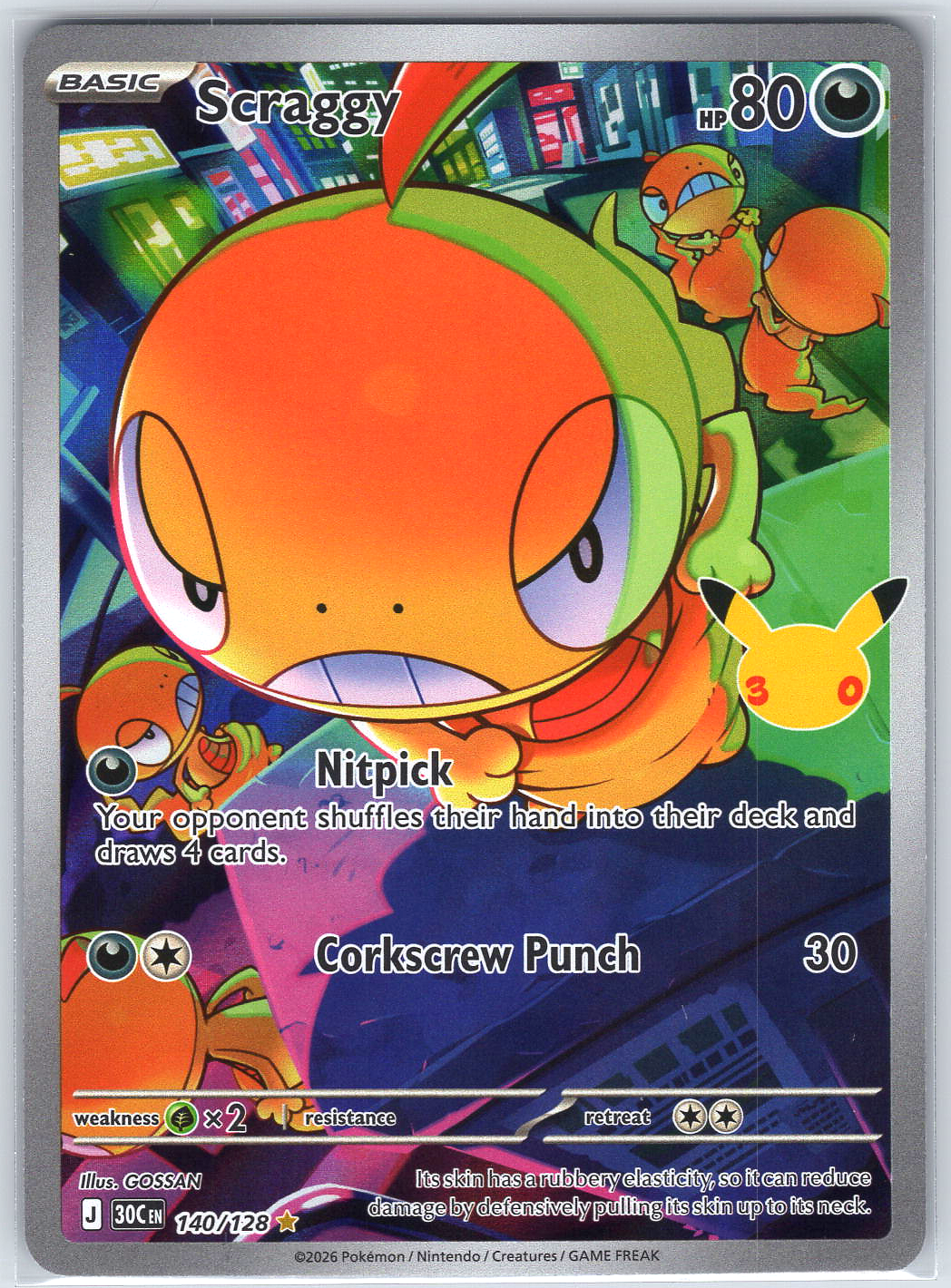 Scraggy #140/128 ME: 30th Celebration