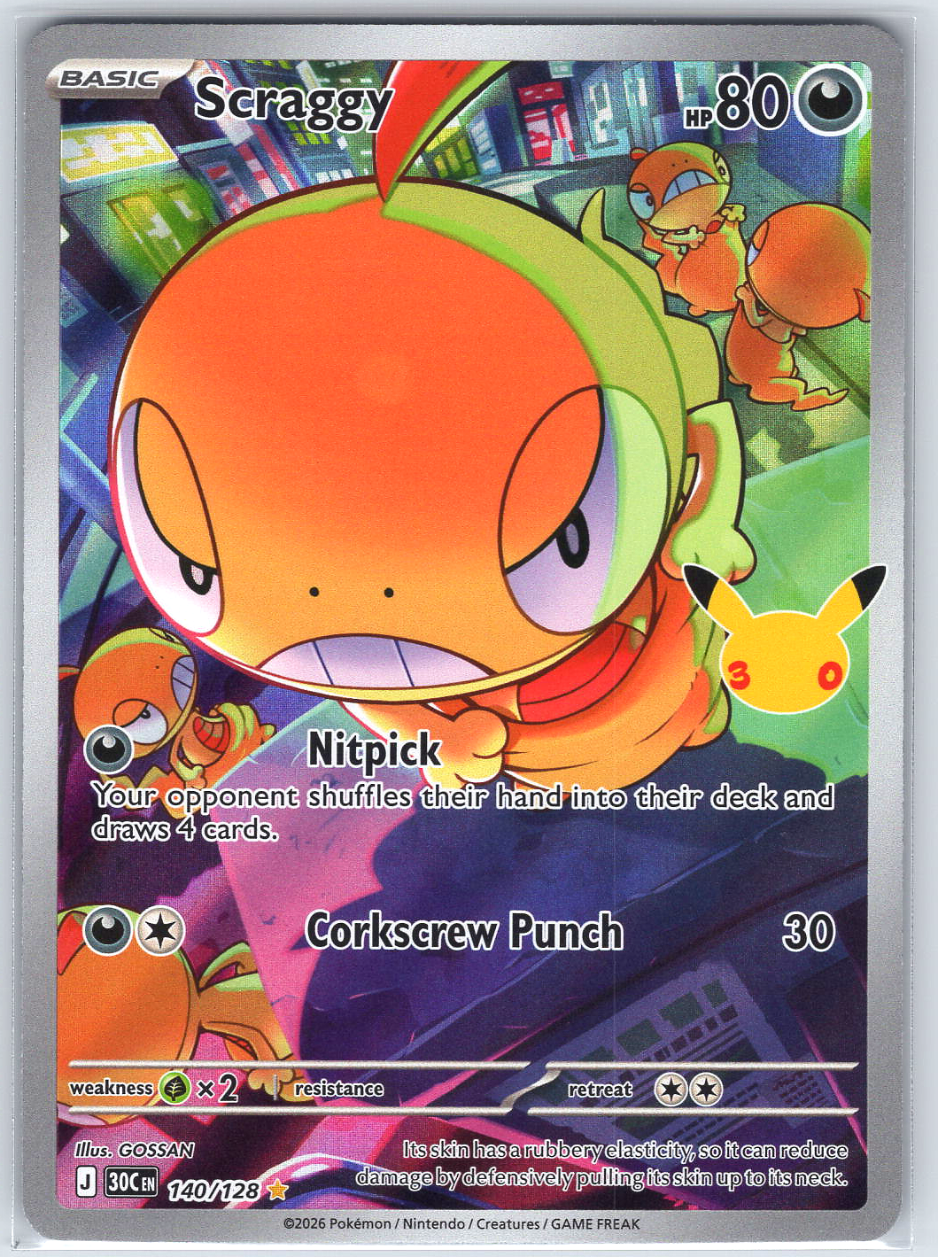 Scraggy #140/128 ME: 30th Celebration