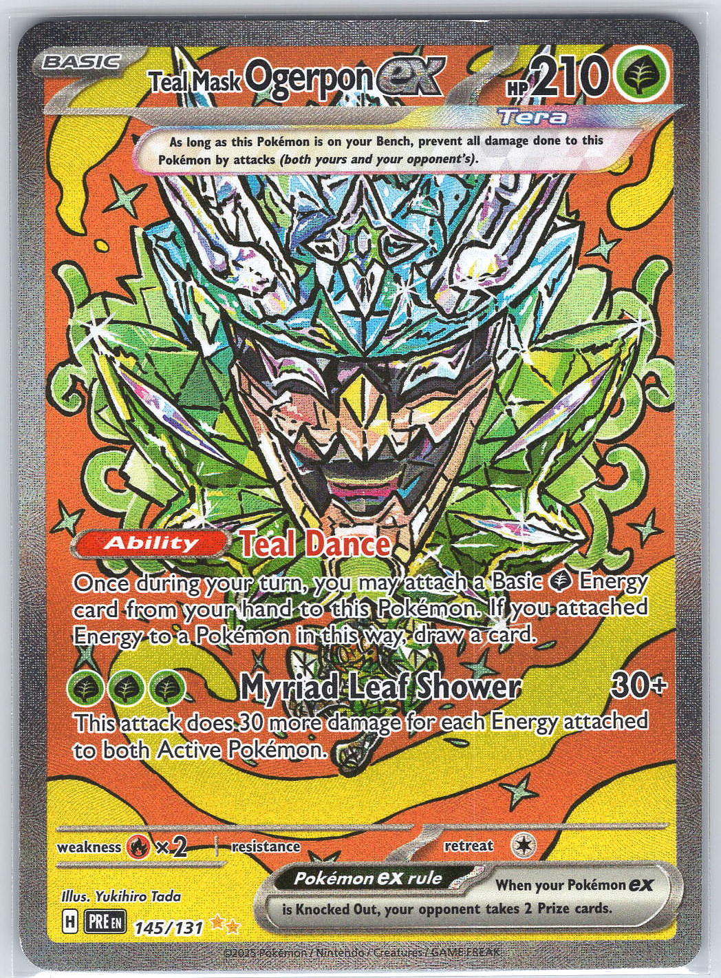 Teal Mask Ogerpon ex #145/131 SV: Prismatic Evolutions