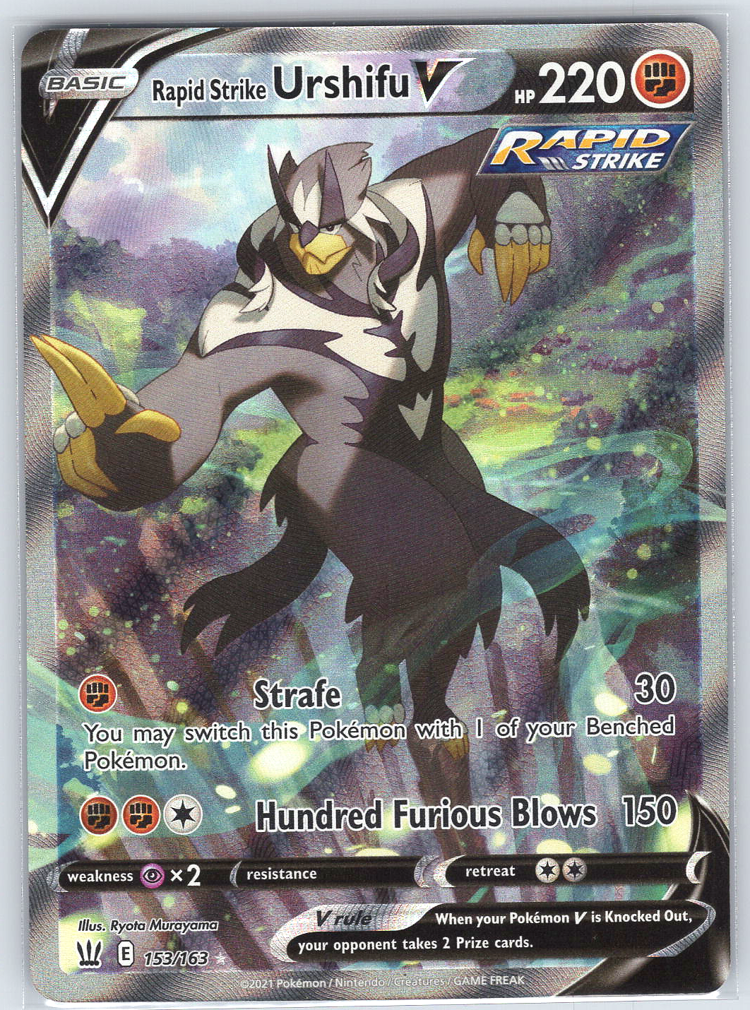 Rapid Strike Urshifu V (Alternate Full Art) #153/163 SWSH05: Battle Styles