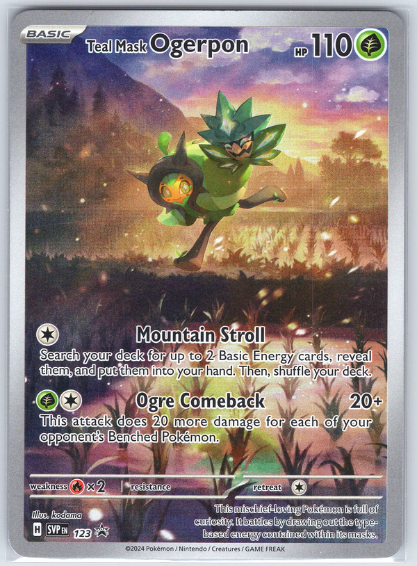 Teal Mask Ogerpon - 123 #123 SV: Scarlet & Violet Promo Cards