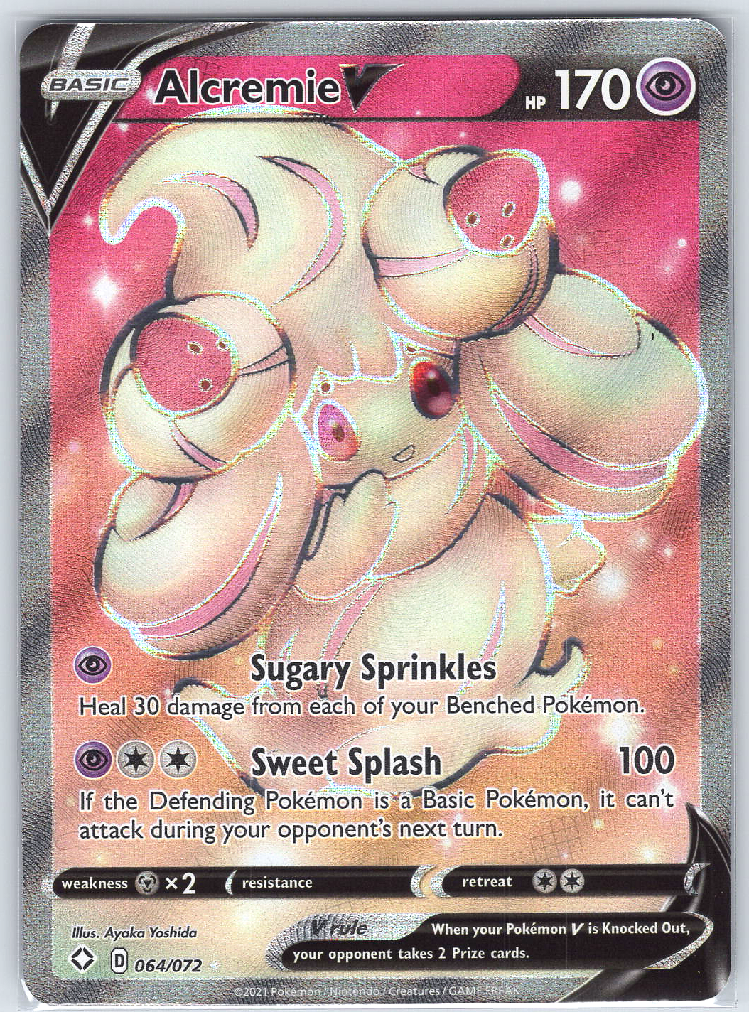 Alcremie V (Full Art) #064/072 Shining Fates