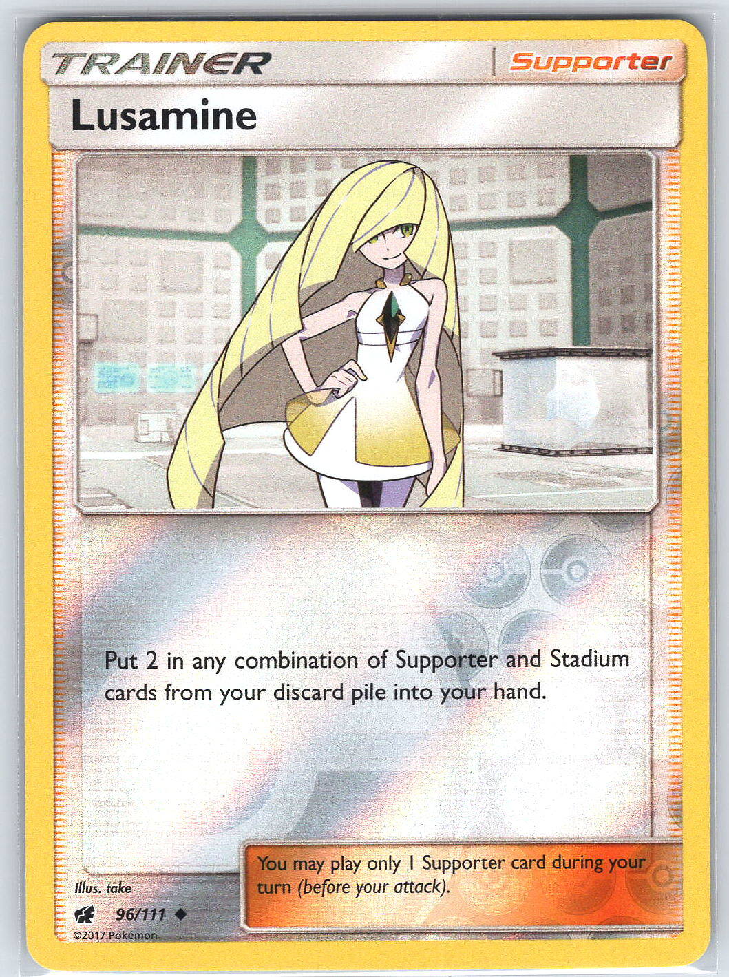 Lusamine #96/111 SM - Crimson Invasion
